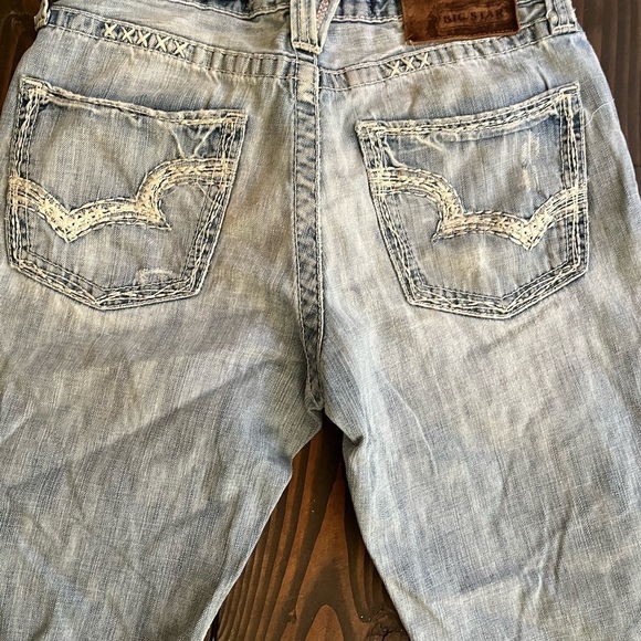 Men’s Big Star Pioneer Regular Bootcut Cut Off Denim Shorts. Size 30W. - Picture 2 of 9